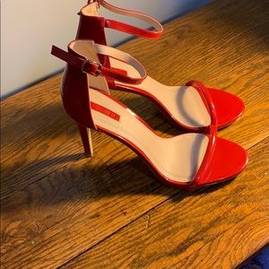 Red Skinny Heels